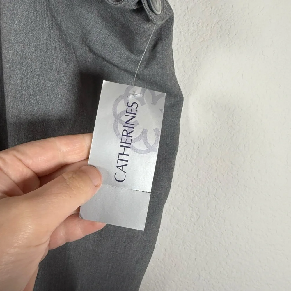 NWT Catherine’s Plus Jayne Straight Leg Pants in Grey Size 24W